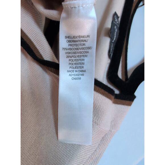 Adrianna Pappell XL Tan front tie lightweight sweater top 75% viscose - Picture 8 of 9